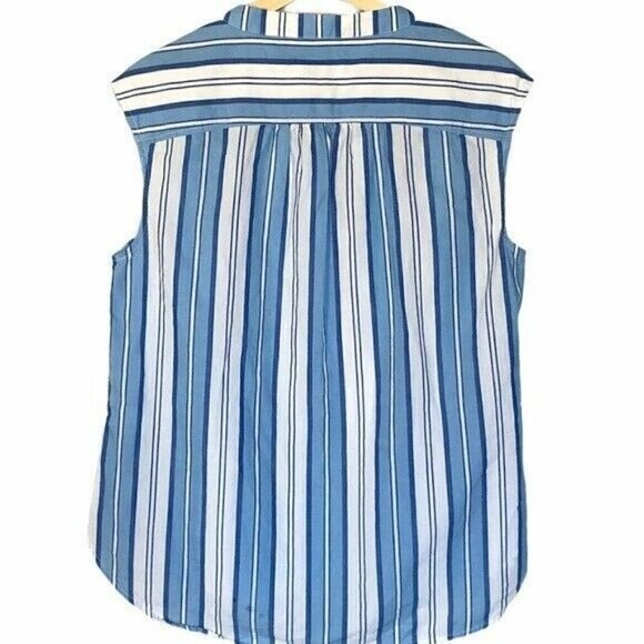 Vineyard Vines Ocean Stripe Sleeveless Top S - Picture 2 of 6